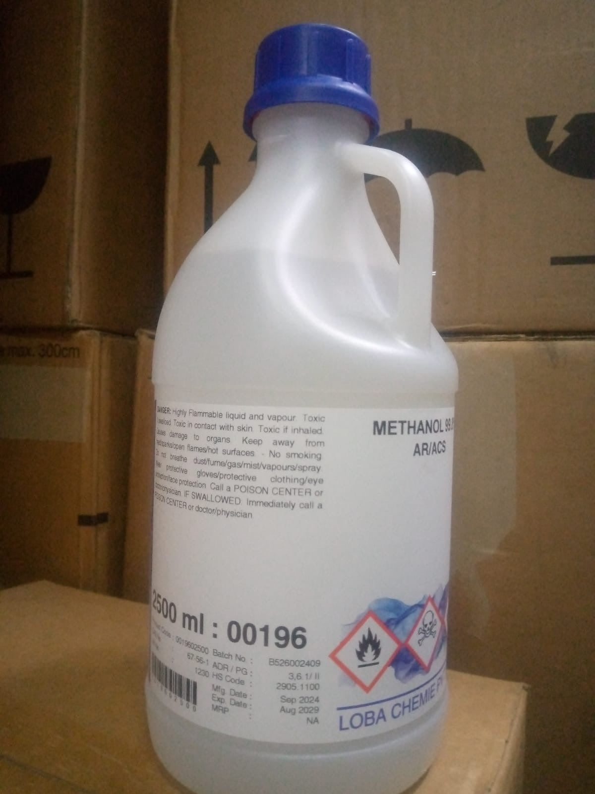 Methanol AR 99.8% 2.5L Loba Chemie