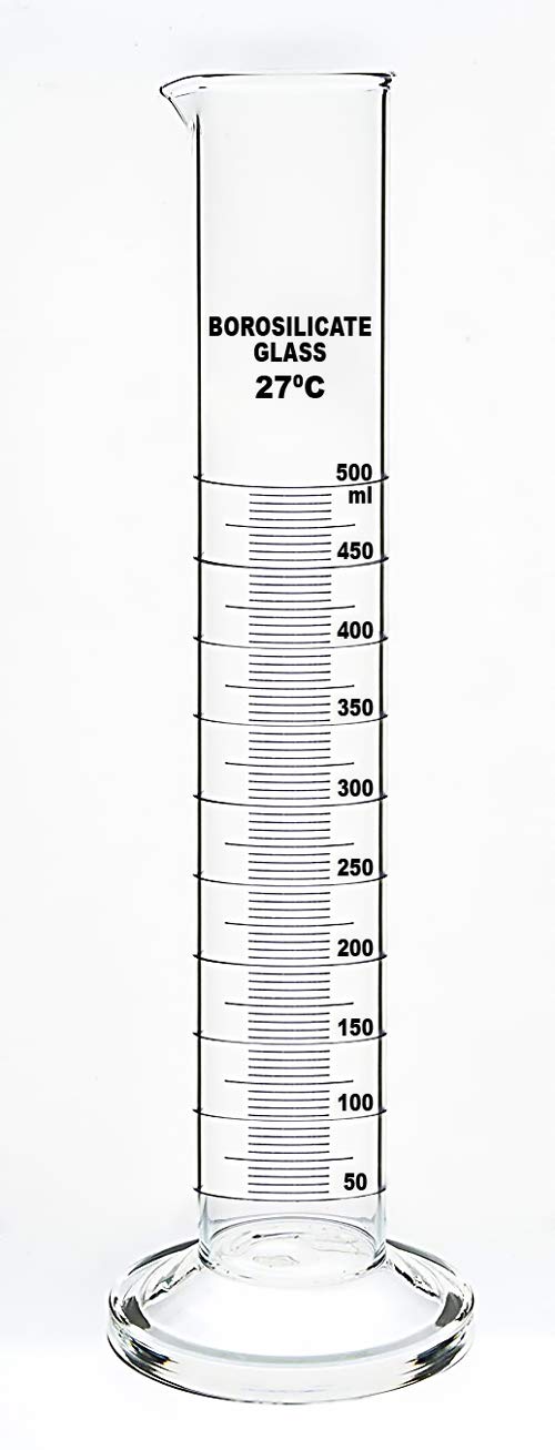 MEASURING CYLINDER 500ML GLASS (GRIFFCHEM)