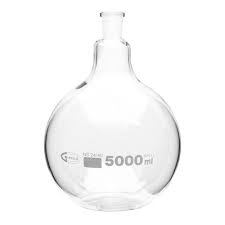 FLASK BOILING-FLAT BOTTOM 5000ML (BOROSIL®)