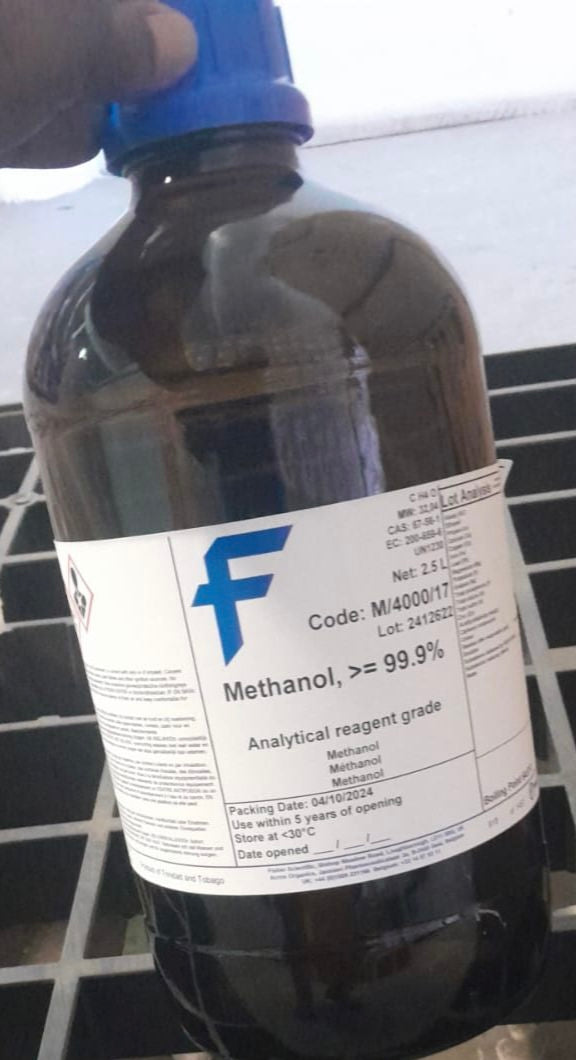 Methsnol 99.9% Thermofisher 2.5L