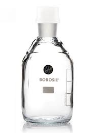 BOTTLE BOD WITH IC GLASS STOPPER AND PLACTIC CAP 060ML (BOROSIL®) 1250013