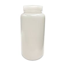 BOTTLE WIDE MOUTH WITH SCREW CAP HDPE 1000ML