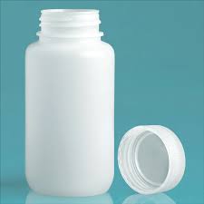 BOTTLE WIDE MOUTH WITH SCREW CAP HDPE 250ML