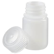 BOTTLE WIDE MOUTH WITH SCREW CAP HDPE 30ML