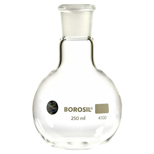 FLASK BOILING-FLAT BOTTOM 250ML (BOROSIL®)