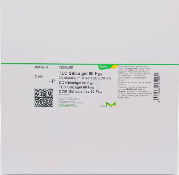 TLC SILICA GEL PLATES 20*20CM SUPELCO(MERCK) 1.05554.0001