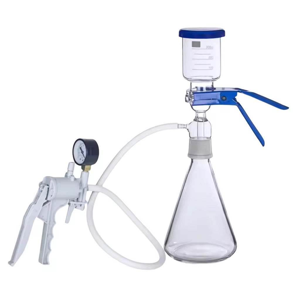Manual filtration Set (pump with gauge and 1000ml) Flask