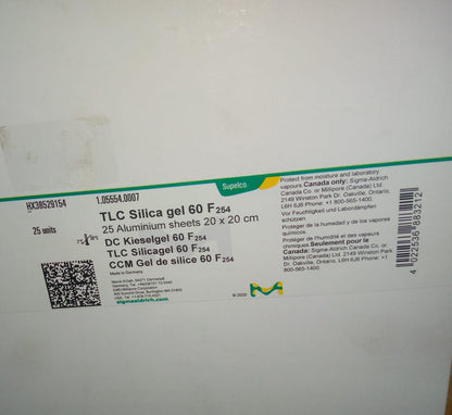 TLC SILICA GEL PLATES 20*20CM SUPELCO(MERCK) 1.05554.0001
