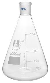 CONICAL FLASK WITH STOPPER QUICKFIT 29/32 1000ML (PYREX)