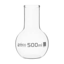 FLASK BOILING-FLAT BOTTOM 500ML (GRIFFCHEM BORO 3.3)