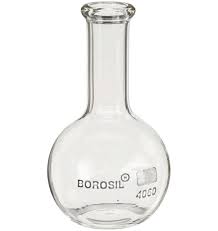 FLASK BOILING-FLAT BOTTOM 50ML (BOROSIL®)