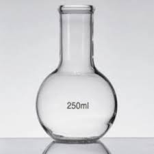 FLASK BOILING-FLAT BOTTOM 250ML (PYREX)