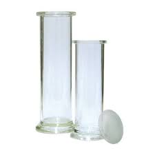 GAS JAR WITH LID 150x50MM