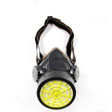 GAS MASK SINGLE RESPIRATOR WITH I CHEMICAL CARTRIDGE