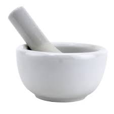 MORTAR AND PESTLE 8"