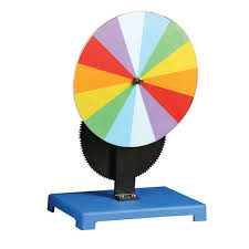 NEWTON'S COLOUR DISC ON STAND