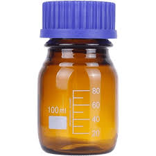 REAGENT BOTTLE 100ML (AMBER) MBL