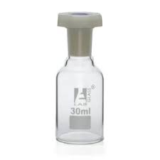 REAGENT BOTTLE WITH PLASTIC STOPPER 30ML (CLEAR) GRIFFCHEM