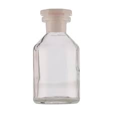 REAGENT BOTTLE WITH PLASTIC STOPPER 125ML (CLEAR) GRIFFCHEM