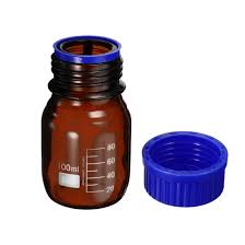 REAGENT BOTTLE 100ML WITH SCREW CAP (AMBER)