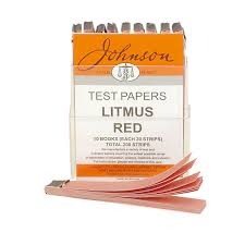 LITMUS PAPER RED (JOHNSON-UK) PKT 200 LEAVES