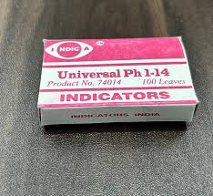 UNIVERSAL INDICATOR PAPER 1-14 INDIA 100 LEAVES