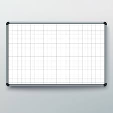 WHITE BOARD 4X4 FEET WITH GRID 2.5X2.5CM (5PCS PER CARTON)