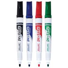 WHITE BOARD MARKER ROUND TIP (BLACK, BLUE, RED, GREEN)
