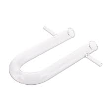 U TUBE GLASS 15MM, 150MM LENGTH WITH SIDE ARM