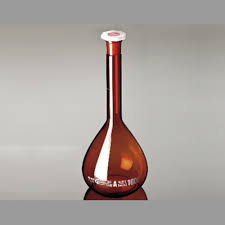 VOLUMETRIC FLASK 1000ML AMBER (BOROSIL®) CLASS A