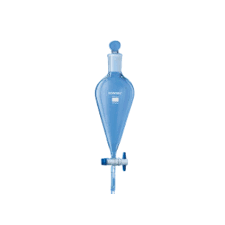 SEPARATING FUNNEL 60ML (BOROSIL®) PEAR SHAPE BROFLO