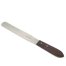 SPATULA FOR CHEMIST WOODEN HANDLE FLAT SCOOP 6"