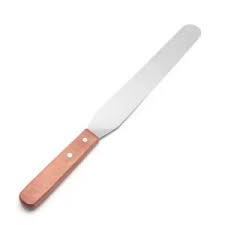 SPATULA FOR CHEMIST WOODEN HANDLE FLAT SCOOP 10"