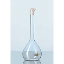 VOLUMETRIC FLASK 100ML (DURAN) PLASTIC STOPPER