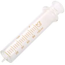 SYRINGE GLASS 100ML