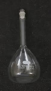 VOLUMETRIC FLASK 1000ML (PYREX) CLASS A
