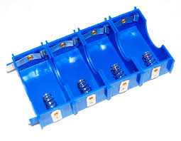 CELL HOLDER 4 CELL (PLASTIC) PARALLEL
