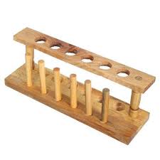 TEST TUBE STAND 6 HOLE WOODEN