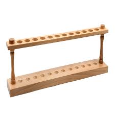 TEST TUBE STAND 12 HOLE WOODEN LOCAL