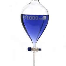 SEPARATING FUNNEL 1000ML 6403029 (BOROSIL®) PTFE STOP COCK
