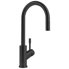 SWAN NECK WATER TAP BLACK 16"