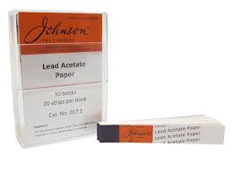 LEAD ACETATE PAPER (JOHNSON) PKT