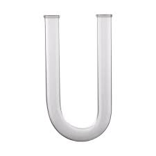 U TUBE GLASS 15MM, 150MM LENGTH